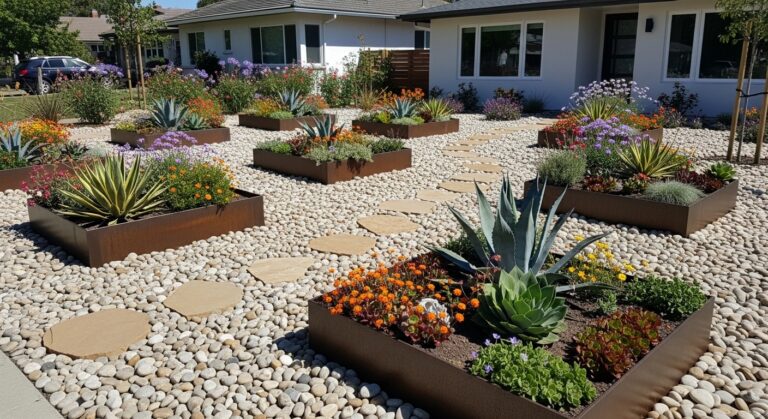 15 Stunning River Rock Landscaping Ideas for Front Yards