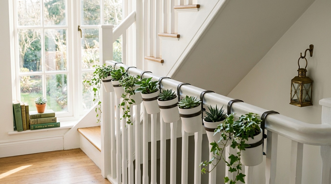 15 Indoor Staircase Garden Ideas That Bring Nature Home